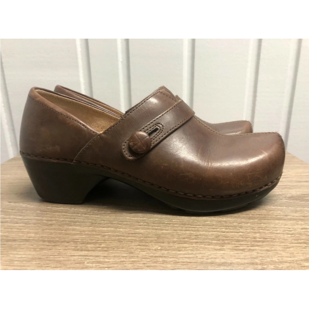 Dansko Brown Leather Women's Mules